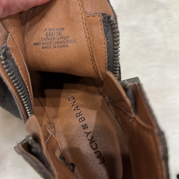 Lucky, Brand, LP Dash Brennan, 6M/36 grey booties - Picture 17 of 17